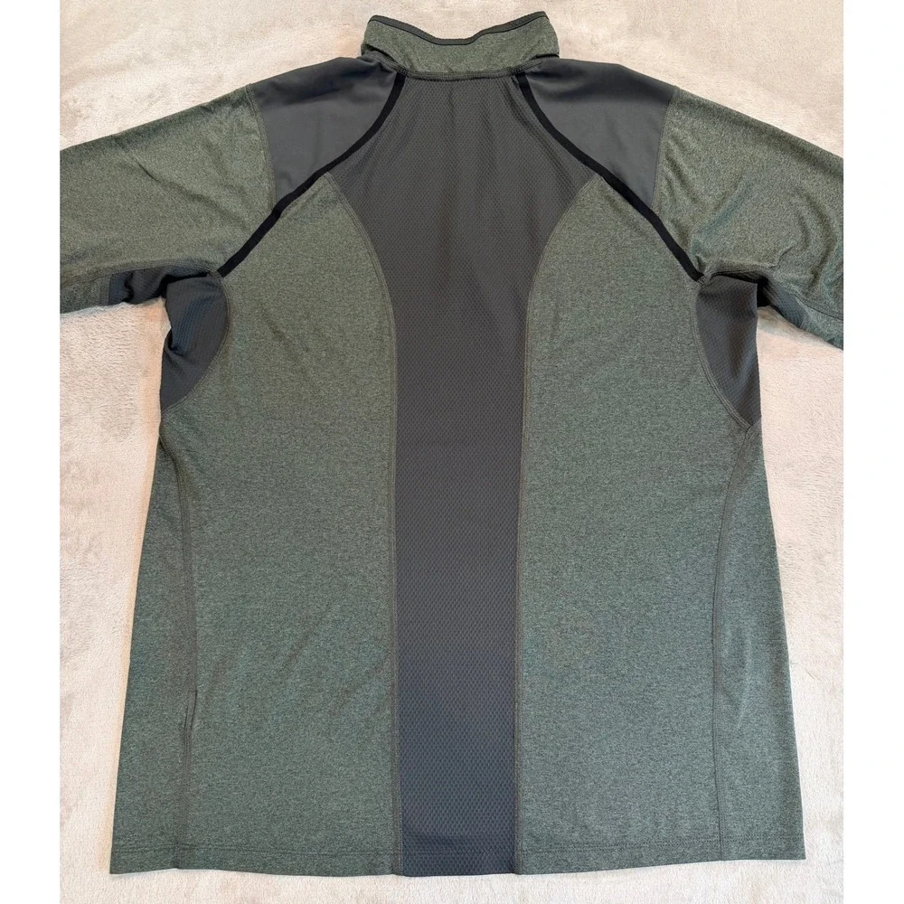 The‎ North Face Mens 1/4 Zip Pullover FlashDry-XD Performance Top Green Large